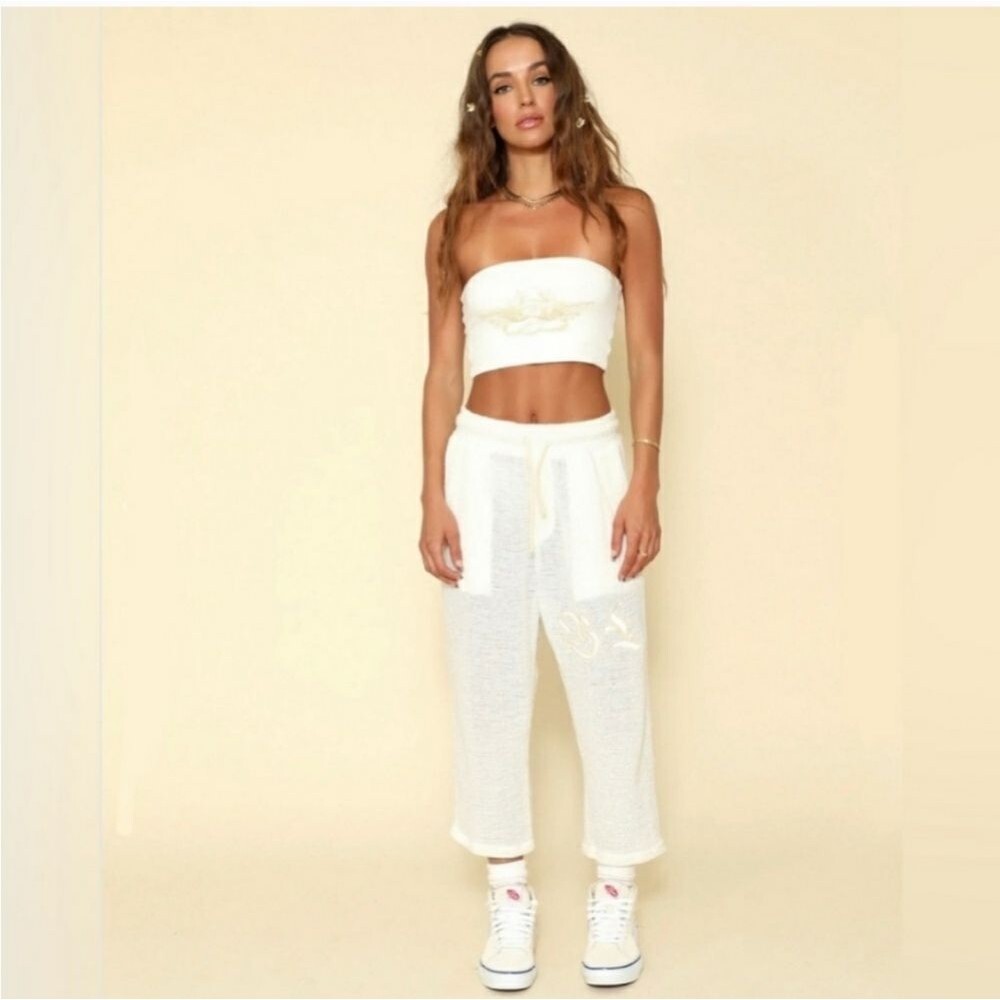 Boys Lie Baseball Cropped Sweatpants Casual Leisure Lightweight Pants